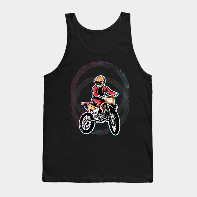 motocross Tank Top by Eoli Studio